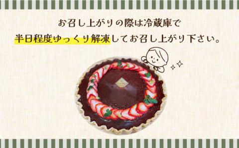 【2026年1月～発送】【舌にあふれる季節感♪こだわりのサクサクタルト】生チョコムースのタルト / タルト たると ケーキ タルトケーキ スイーツ デザート / 南島原市 / アトリエジジ [SAA002]