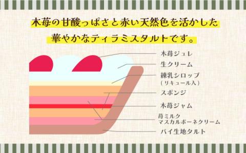 【2026年1月～発送】【舌にあふれる季節感♪こだわりのサクサクタルト】木苺のティラミスタルト / タルト たると ケーキ タルトケーキ スイーツ デザート / 南島原市 / アトリエジジ [SAA003]