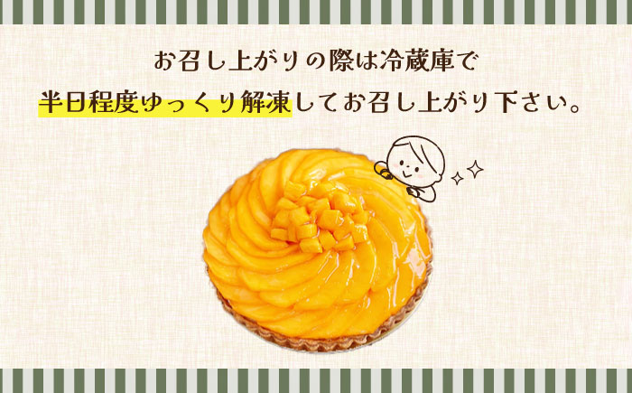 【2026年6月中旬〜発送】【舌にあふれる季節感♪こだわりのサクサクタルト】完熟マンゴーのタルト / タルト マンゴー まんごー 期間限定 / 南島原市 / アトリエジジ [SAA009] 果物 フルーツ 果実 冷蔵 くだもの
