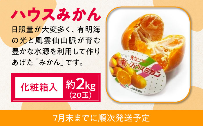 【4回定期便】【2026年7月初回発送】柑橘 4種類 定期便 / ハウスみかん 温室天草 しらぬい せとか 果物 フルーツ / 南島原市 /JA島原雲仙東南部基幹センター [SAC005]