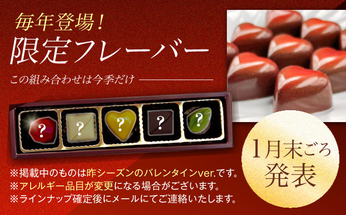 【2026年2月～発送】ボンボンショコラ 5個入り / チョコ チョコレート ちょこれーと お土産 お菓子 バレンタイン / 南島原市 / 本田屋かすてら本舗 [SAW031]