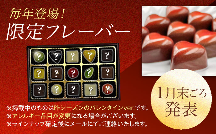 【2026年2月～発送】ボンボンショコラ 15個入り / チョコ チョコレート ちょこれーと お土産 お菓子 バレンタイン / 南島原市 / 本田屋かすてら本舗 [SAW033]