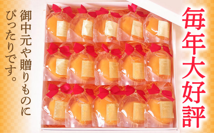 【2026年5月上旬〜発送】【夏季限定】茂木びわ ゼリー 15個入 / びわ ビワ ゼリー フルーツ 果物 ギフト 贈答 お中元 / 南島原市 / 本田屋かすてら本舗 [SAW041]