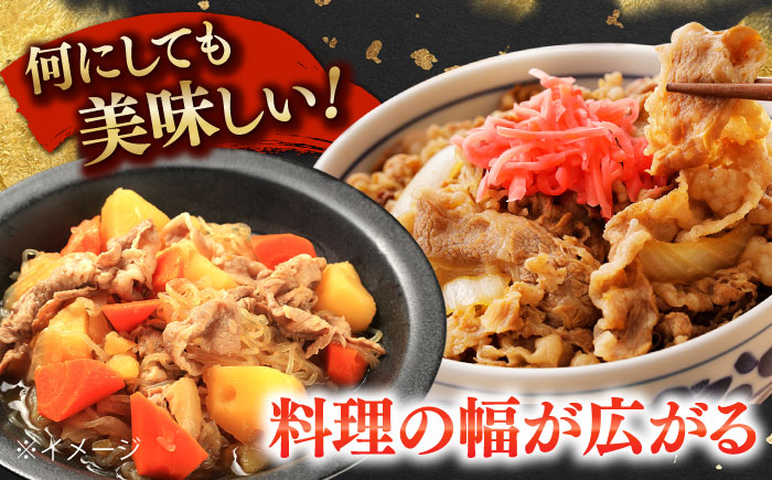 【12回定期便】国産 黒毛和牛 熟成肉 切り落とし計1kg（500g×2パック）/ 小分け 国産牛 お肉 牛肉 切落し 冷凍 焼肉 すき焼き / 南島原市 / ふるさと企画 [SBA097]