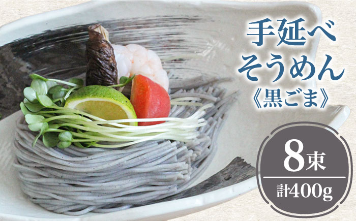 【４代目 麺匠 高橋優】 手延べそうめん 黒ごま そうめん 詰め合わせ セット 50g×16束 800g / 南島原市 / 高橋正製麺所 [SCG013]
