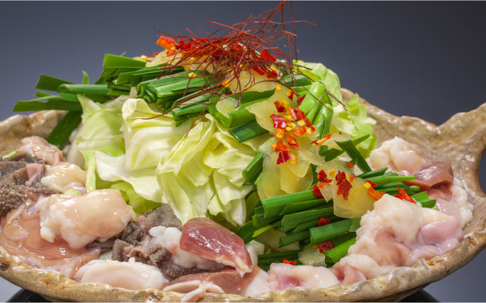 【須川屋台道場】長崎和牛 もつ鍋セット（4～5人前） / スープ ミックスホルモン モツ もつ鍋 / 南島原市 / はなぶさ [SCN001]