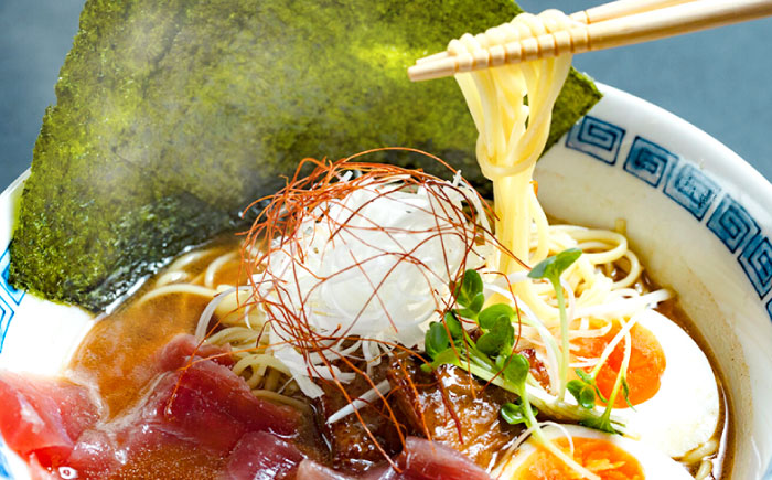 元祖手延べ麺　まぐろラーメン 2人前 270g / 乾麺 麺 / 南島原市 / はなぶさ [SCN160]