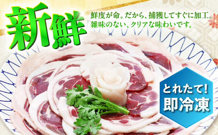 猪肉 スライス 1kg 雲仙いのしし / 肉 イノシシ ジビエ いのしし 焼肉 ぼたん鍋 切り落とし / 南島原市 / 株式会社高田牧場 [SDB011]