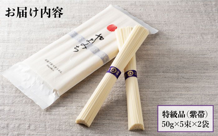山道そうめん 特級品 50g×5束×2袋 / 南島原市 / そうめんの山道 [SDC004]