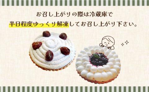 【2026年1月～発送】【舌にあふれる季節感♪こだわりのサクサクタルト】BBフロマージュ・モンブランタルトの2種セット / タルト たると ケーキ タルトケーキ スイーツ デザート / 南島原市 / アトリエジジ [SAA014]