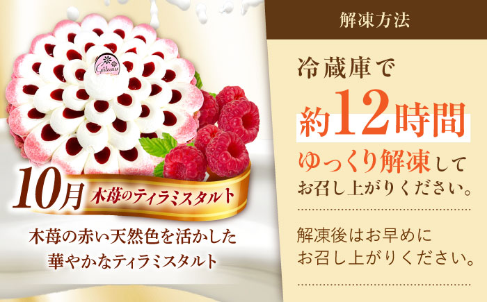 【偶数月 5回定期便】季節の タルト 定期便 / ティラミス お菓子 ケーキ チョコレート マンゴー レモン タルト フルーツ 旬 スイーツ 南島原市 / アトリエジジ [SAA034]