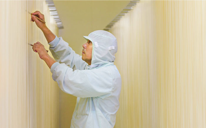 【モチモチつるっと食感！】こだわりの麺匠が創る 島原 手延 細うどん 大容量 5キロ（100束） / 乾麺 麺 / 南島原市 / ふるさと企画 [SBA075]