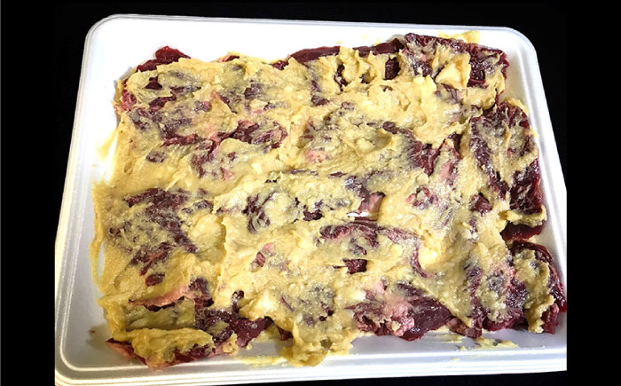 長崎牛 サガリ 肉 300g 西京噌漬け / 牛 牛肉 サガリ 焼くだけ 味付け肉 味噌漬け 西京焼き / 南島原市 / はなぶさ [SCN013]