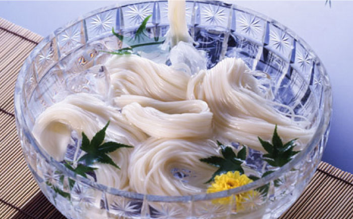 【九州産 小麦 100％】島原 手延 素麺 2kg / 南島原市 / 野村屋 [SCS005]