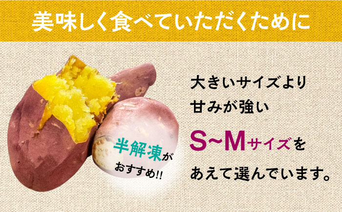 【数量限定】【ねっとり甘い熟成サツマイモ】冷凍焼き芋（紅はるか） 20本(S～M) / 小分け 個包装 / 南島原市 / 池田海陸物産 [SEW001]
