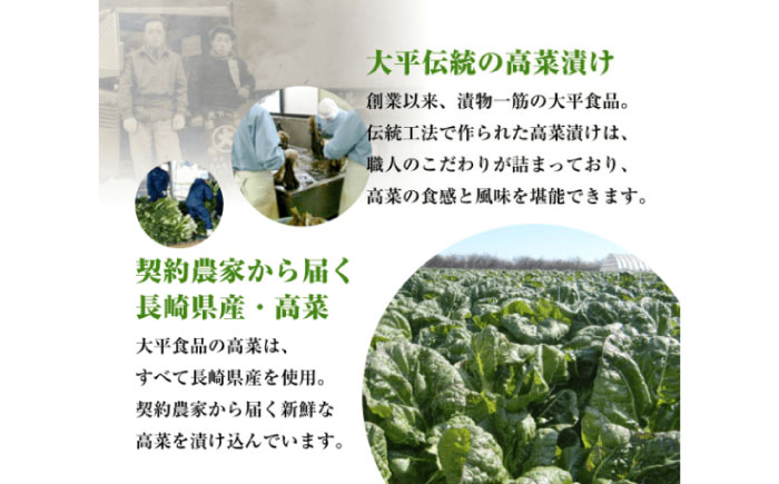【長崎県産高菜100%使用】 大平のごはん高菜 140g / 漬物 高菜 漬け物 ご飯のおとも 惣菜 / 南島原市 / 大平食品 [SAK005]