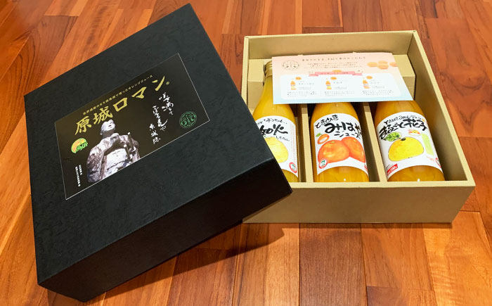 【ギフトにぴったり！】果汁100% みかんジュース 3本セット 720ml/本 / ギフト 贈答 ミカンジュース じゅーす 果実飲料 蜜柑 柑橘 果物 フルーツ / 南島原市 / はじめ農園 [SGK003]