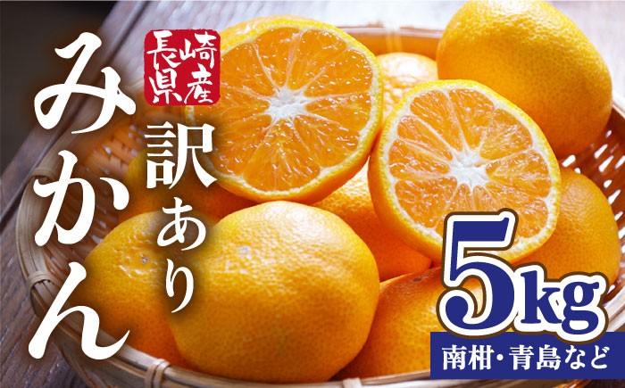 【訳あり・出荷時に一番旬なみかんをお届け！】みかん 5kg ( 南柑・青島など) / ミカン 蜜柑 果物 フルーツ / 南島原市 / ふるさと企画 [SBA017]