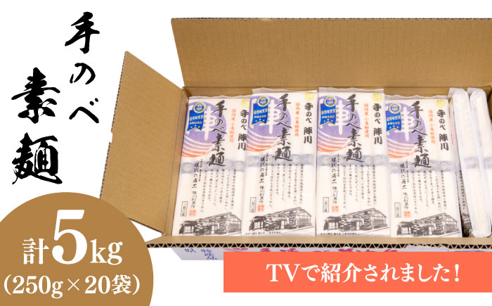 手のべ陣川】 島原 手延べ そうめん 5kg SC-55 袋入 南島原市 ながいけ [SCH018]: 南島原市ANAのふるさと納税