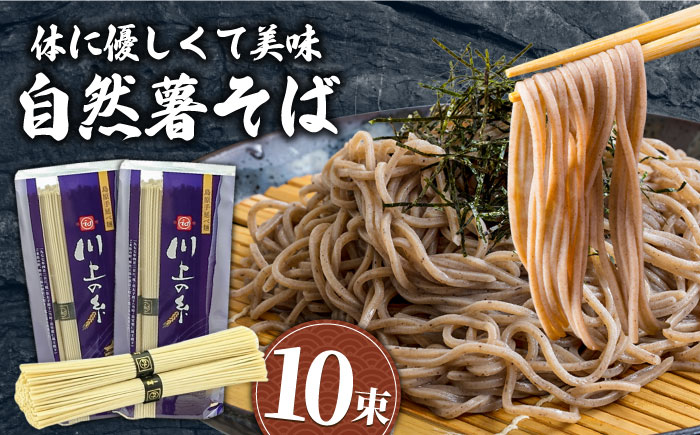 年越しそば 手延べ 自然薯 そば 500g（250g×2）/ 乾麺 麺 自然薯 3000円 3000 年内配送 年内発送 / 南島原市 / 川上製麺 [SCM021]
