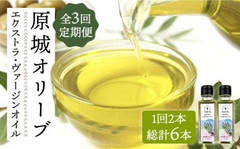 【3回定期便】原城オリーブ エクストラヴァージン オイル 100ml 2本 / 調味料 油 オリーブオイル オリーブ / 南島原市 / ミナサポ [SCW050]