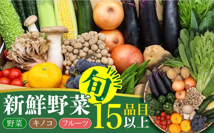 野菜・フルーツ・キノコ詰め合わせ 15品目以上 / 野菜セット　野菜詰め合わせ / 南島原市 / 吉岡青果 [SCZ001]