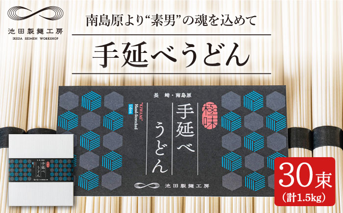 手延べうどん 1.5kg（50g×30束）/ 麺 めん 乾麺 / 南島原市 / 池田製麺工房 [SDA058]