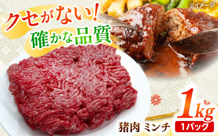 猪肉 ミンチ 1kg 雲仙いのしし / ひき肉 肉 イノシシ ジビエ いのしし ハンバーグ / 南島原市 / 株式会社高田牧場 [SDB012]