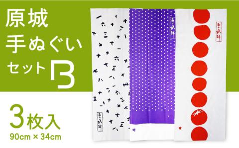 【 世界遺産 】原城跡 シリーズ 原城 手ぬぐい おすすめ 3点 Bセット / 南島原市 / 大嶌染工場 [SDP002]