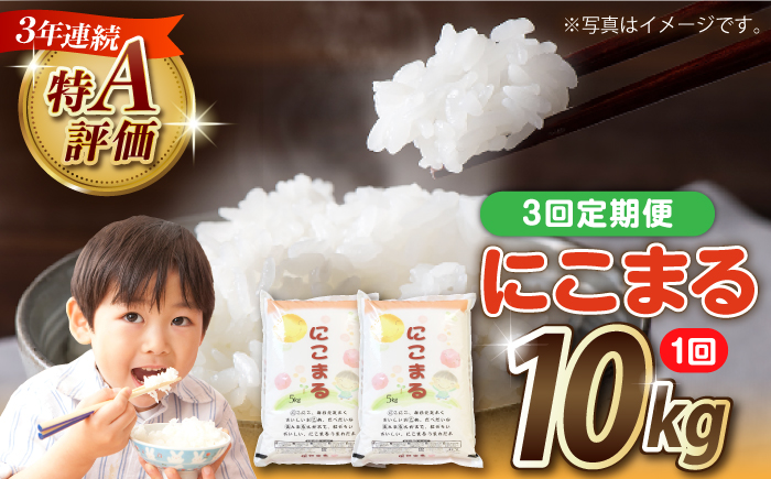 【3回定期便】長崎県産 精米 にこまる 10kg（5kg×2袋）総計30kg / 米 お米 こめ コメ 精米 / 南島原市 / 大松屋商店 [SDR014]