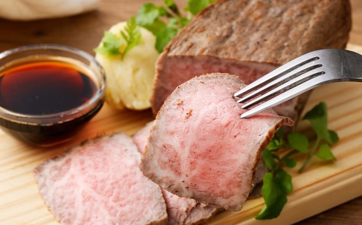 【極上品質】 長崎和牛 A5等級 出島ばらいろローストビーフ 約400g（約200g×2） 牛肉 ローストビーフ ソース付き お肉 お祝い 特別 冷凍 長崎県 時津町