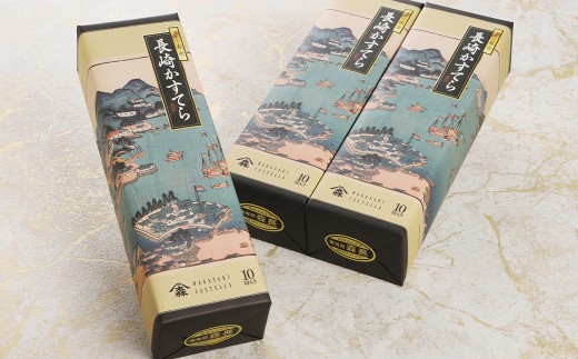 【伝統に育まれた本場の長崎カステラ】 10カット （380g） ×3本セット （合計1,140g） カステラ 和菓子 菓子 お菓子 スイーツ デザート セット 九州 長崎県 時津町 常温