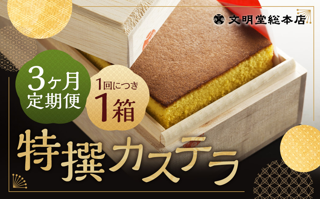 【3ヶ月定期便】特撰カステラ 1号