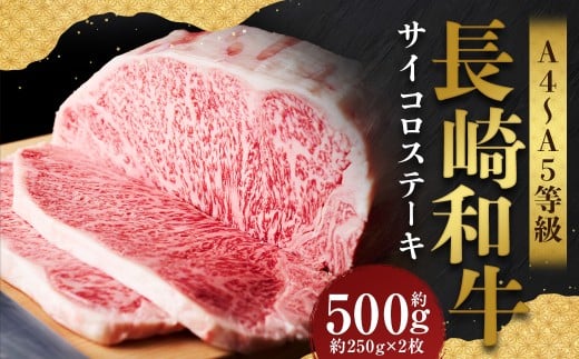 【A4～A5】 長崎和牛 サーロインステーキセット 約500g