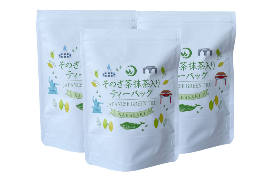 茶 お茶 緑茶 そのぎ茶 抹茶入り ティーバッグ 5g 5P 3袋 計15P [月香園製茶 長崎県 東彼杵町 hs42bag260022] 日本茶 彼杵茶 抹茶 ちゃ りょくちゃ まっちゃ パック 三角 ティーパック