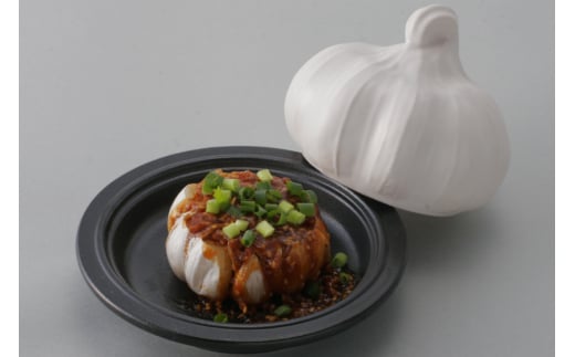 電子レンジ対応 お手軽ニンニク焼き 2個セット [トーセラム 長崎県 東彼杵町 hs42bag480013] 耐熱陶器 ニンニク にんにく 時短 電子レンジ調理 キッチン用品 日本製