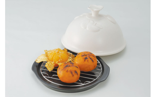 直火対応 フルーツ焼き 蓋付き [トーセラム 長崎県 東彼杵町 hs42bag480022] 耐熱陶器 野菜 フルーツ 焼きバナナ 焼きりんご じゃがバター ホイル焼き キッチン用品 日本製