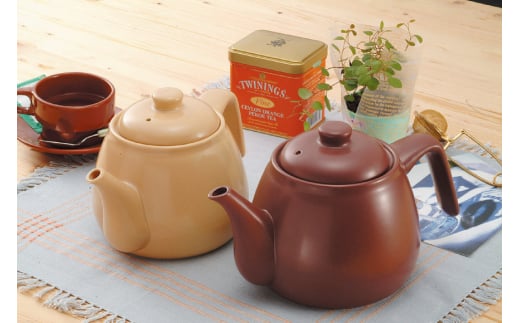 直火対応 ニューセラミックス製 耐熱ポット1.2L セピア [トーセラム 長崎県 東彼杵町 hs42bag480027] 耐熱陶器 急須 お茶 カルキ減少 水道水 キャンプ アウトドア キッチン用品 日本製