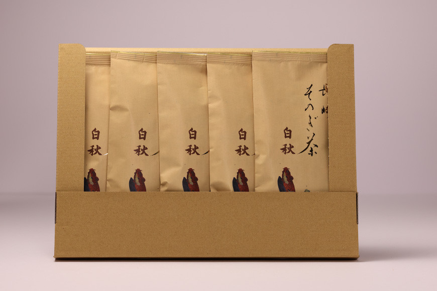 お茶 緑茶 【家庭用】長崎そのぎ茶白秋 80g 5袋 総計400g [池田茶園 長崎県 東彼杵町 hs42bag760019] 茶 茶葉 お茶 おちゃ 緑茶 りょくちゃ 日本茶