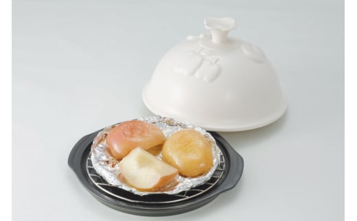 直火対応 フルーツ焼き 蓋付き [トーセラム 長崎県 東彼杵町 hs42bag480022] 耐熱陶器 野菜 フルーツ 焼きバナナ 焼きりんご じゃがバター ホイル焼き キッチン用品 日本製