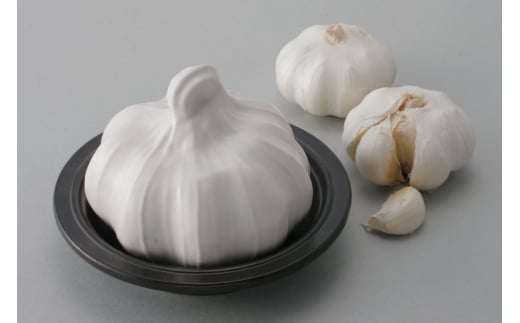 電子レンジ対応 お手軽ニンニク焼き 2個セット [トーセラム 長崎県 東彼杵町 hs42bag480013] 耐熱陶器 ニンニク にんにく 時短 電子レンジ調理 キッチン用品 日本製