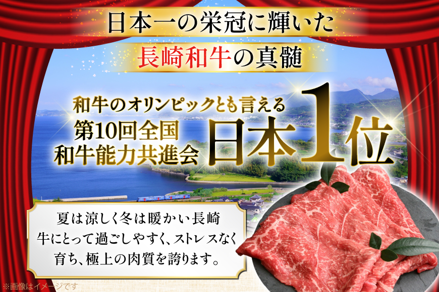 和牛 赤身 薄切り 定期便 長崎和牛 モモorウデ 薄切り 600g 2回 総計1.2kg [大川ストアー 長崎県 東彼杵町 hs42bag580060] すき焼き 肉 赤身切り落とし