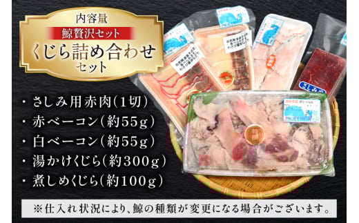 【鯨の町からお届け】 くじら 5品 詰め合わせ セット [彼杵の荘 長崎県 東彼杵町 hs42bag270006] 長崎 鯨刺身 刺し身 赤身 くじら肉 クジラ 冷凍