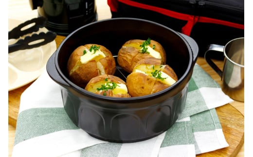 セラミックス ダッチオーブンS 燻製チップ付き [トーセラム 長崎県 東彼杵町 hs42bag480023] 耐熱陶器 ポトフ 燻製 キャンプ アウトドア バーベキュー キッチン用品 日本製