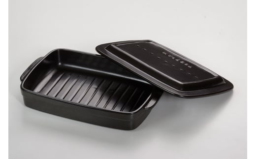 セラミックスマルチロースター 蓋付き [トーセラム 長崎県 東彼杵町 hs42bag480033] 耐熱陶器 グリル ガスコンロ キッチン用品 日本製