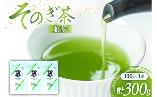 茶 緑茶 そのぎ茶（並参）100g 3袋 総計300g [まるせい酒井製茶 長崎県 東彼杵町 hs42bag370015] 日本茶 茶 茶葉 お茶 緑茶 そのぎ茶 ちゃ りょくちゃ