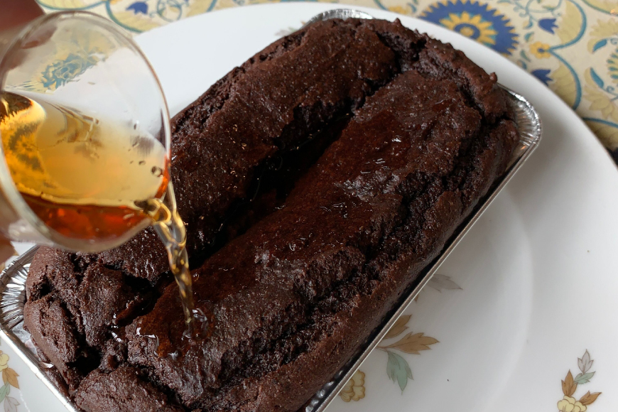 豆腐 ブランデーケーキ チョコレート 豆腐ブランデーケーキ 季節 フルーツ入り 400g [海月食堂 長崎県 東彼杵町 hs42bag460001] とうふ