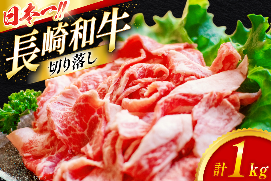 牛肉 切り落とし 長崎和牛 切り落し 1kg [大川ストアー 長崎県 東彼杵町 hs42bag580003] 肉 牛肉 1kg すき焼き