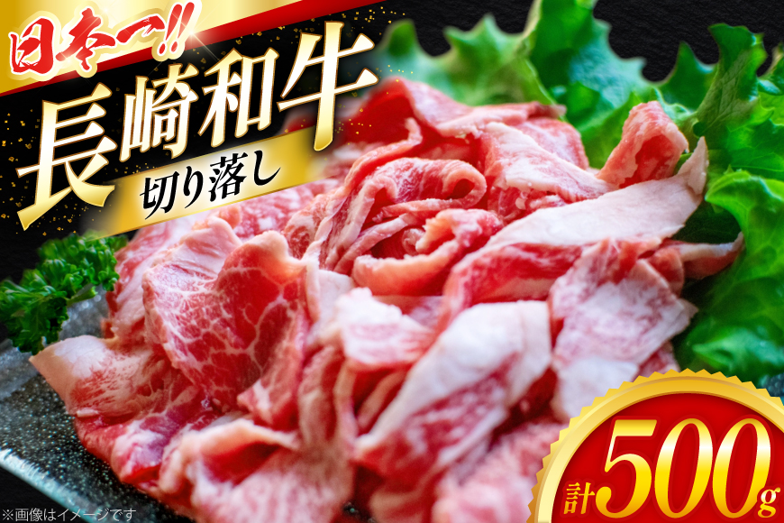 牛肉 切り落とし 長崎和牛 切り落し500g [大川ストアー 長崎県 東彼杵町 hs42bag580004] 肉 牛肉 すき焼き