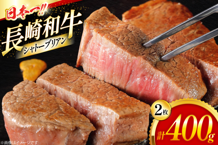 長崎和牛 シャトーブリアン 長崎和牛シャトーブリアン 200g 2枚 400g [大川ストアー 長崎県 東彼杵町 hs42bag580017] シャトーブリアン
